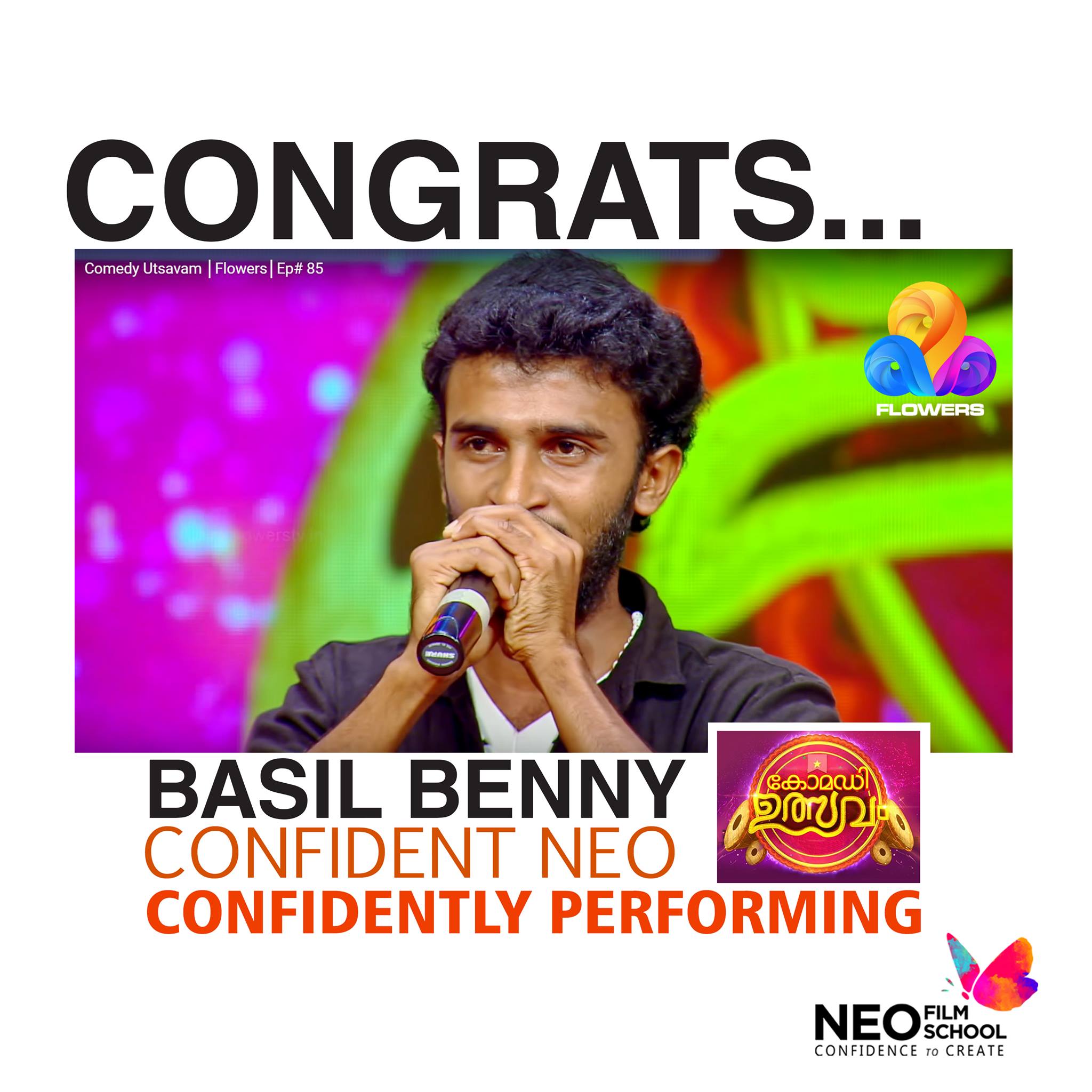 Our NEOS Basil Benny Performing in flowers comedy utsavam.